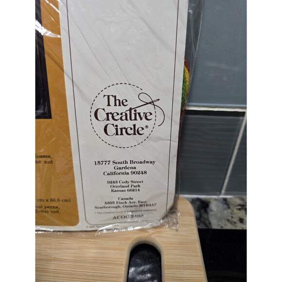 The Creative Circle #2401 Symbols Of The Season Bellpull Kit Vintage Sealed Xmas - Picture 5 of 6